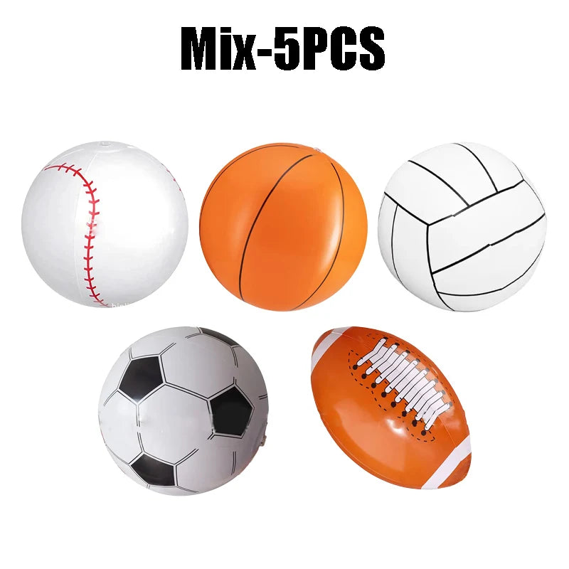 Inflatable beach balls: Baseball, beach basketball, beach soccer ball for children, toy ball, hello ball, summer sports, children's gift ball