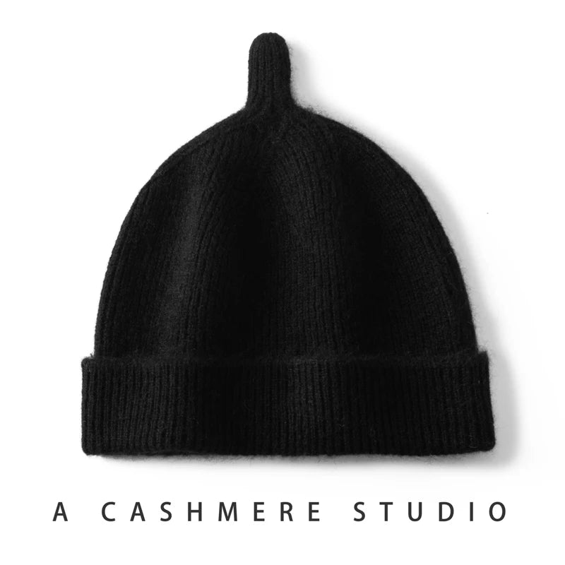 Garder au chaud chapeau d'hiver pour enfants unisexe tricot casquette enfants 100% cachemire Skullies chapeaux pour garçons Bonnet filles casquettes accessoires