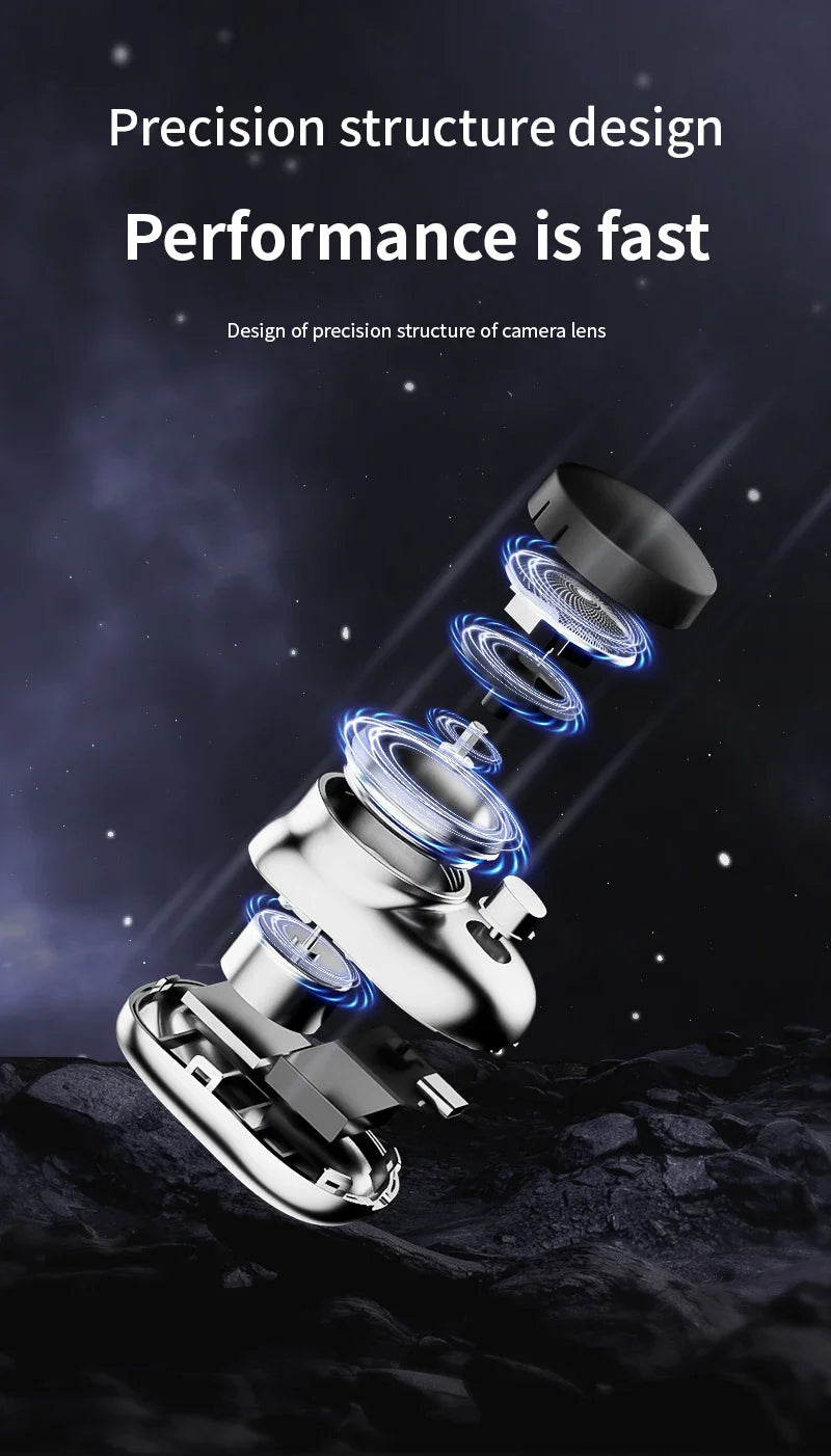 Mini electric shaver for men, wet and dry electric shaver, portable, pocket-sized, portable smart battery-powered tools for outdoor use
