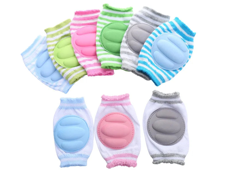 Genouillères pour bébé, chauffe-jambes, guêtre de sécurité antidérapante pour filles et garçons, coudière rampante, accessoires de protection pour nourrissons en bas âge