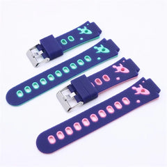 15mm enfants bracelet de montre Smartwatch enfants bracelet en Silicone bracelet de montre étanche bracelet Flexible universel réglable montre ceinture