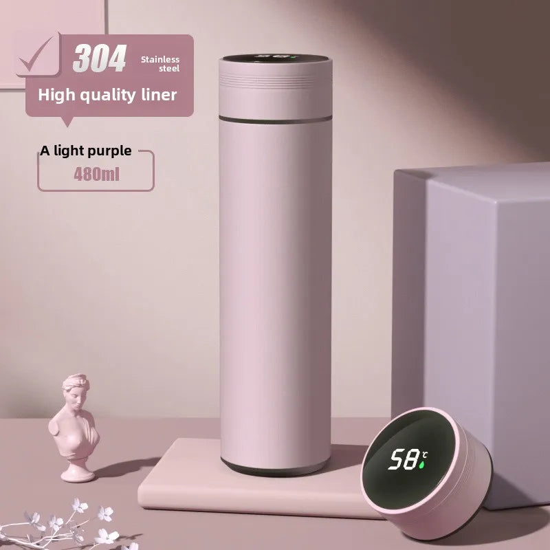 Tasse Thermos intelligente en acier inoxydable 316, affichage de la température, contrôle tactile, bouteille d'eau isolée, séparation du thé, cadeau de noël