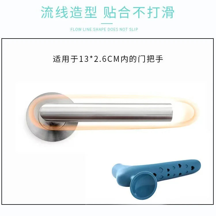 Butoir de porte poignée de porte protecteur poignées de porte étui Silicone bouton de porte couverture sécurité enfant bébé pare-chocs accessoires pour la maison