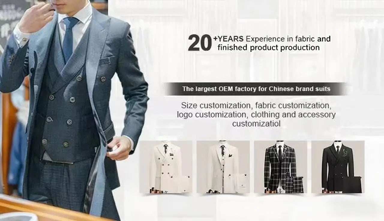 Costume blanc trois pièces pour hommes, Anti-rides, sans fer, costume formel d'affaires en fourrure antiadhésive, vêtements de travail sur le lieu de travail quatre saisons Dr