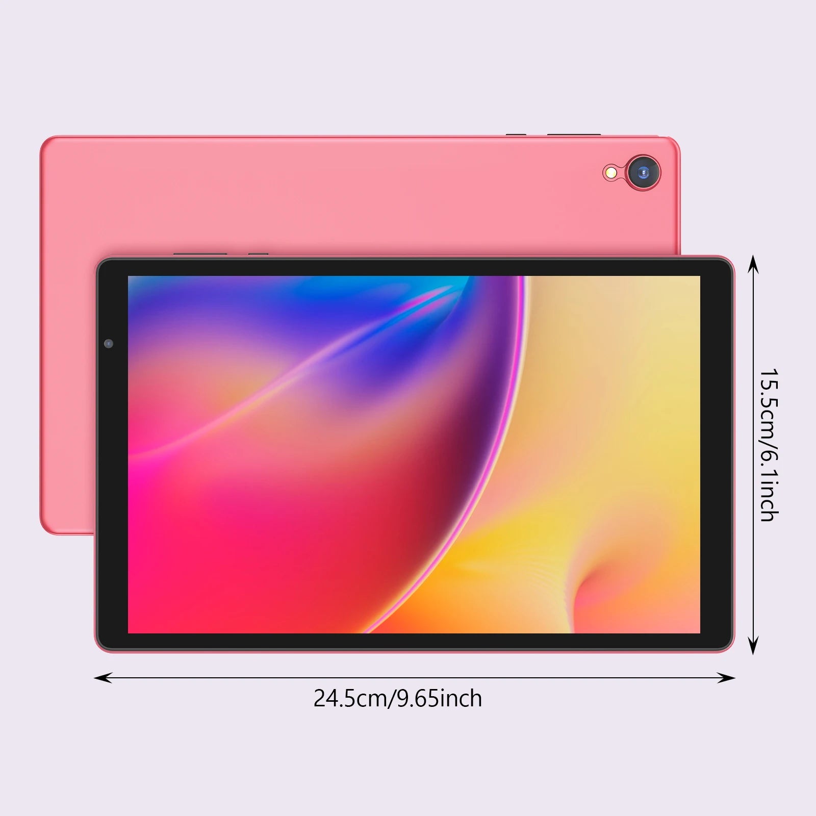 Dernière tablette Android 14, tablette 10 pouces, processeur Quad-core, WiFi 5G, 4 Go de ROM + 32 Go de RAM, résolution 1280 x 800, batterie 6000 mAh