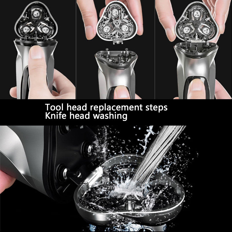 Rasoir électrique pour hommes rasoir électrique SOEYE rasoir pour hommes lame flottante 3D tondeuse à barbe Recharge USB Machine de coupe de cheveux