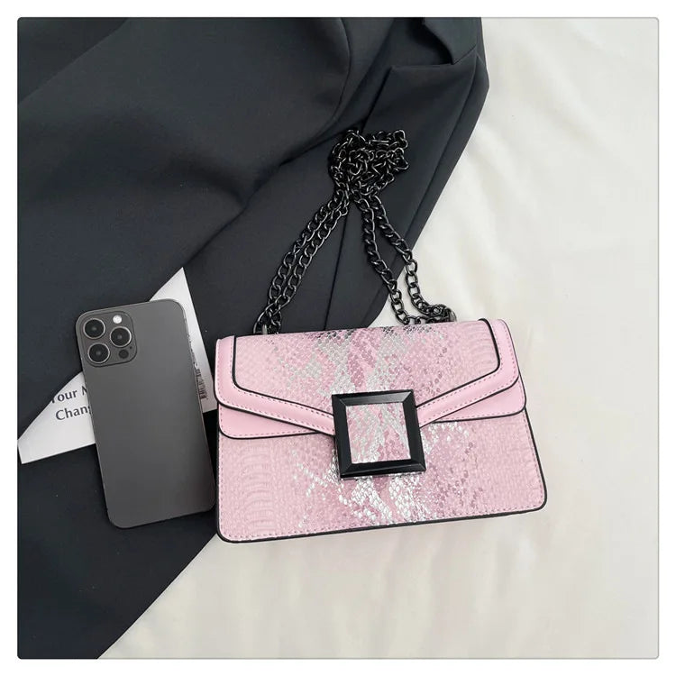 Sac à bandoulière simple pour femmes, style coréen, à la mode, design de niche décontracté, chaîne polyvalente, exquis, style occidental