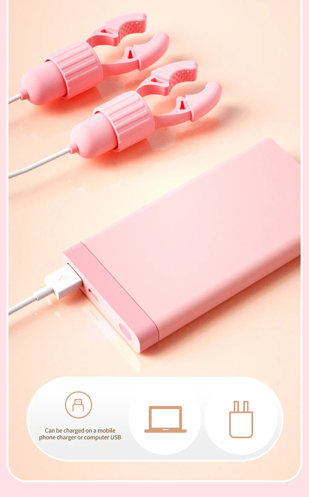 Stimulateur de mamelon sensible avec vibration – Appareil de plaisir à double action pour le bien-être et le massage intimes des femmes