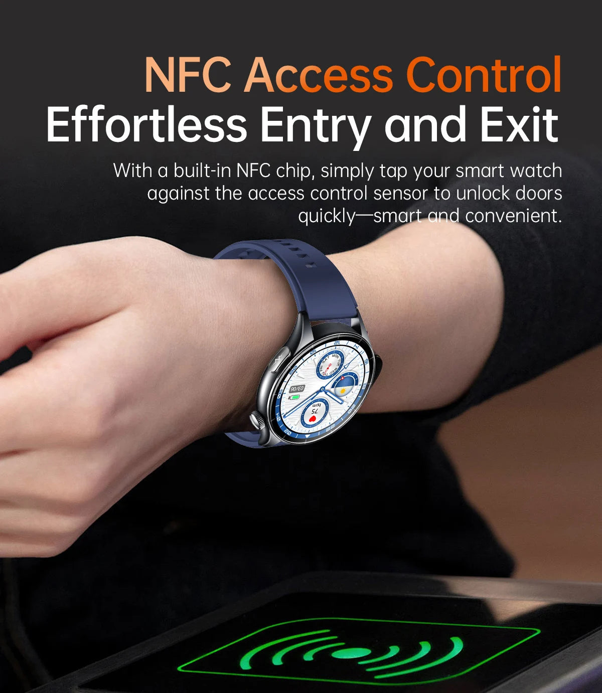 2025New surveillance de la santé acide uric pression artérielle oxygène sanguin analyse du corps montre intelligente ECG + PPG horloge montres intelligentes hommes pour IOS