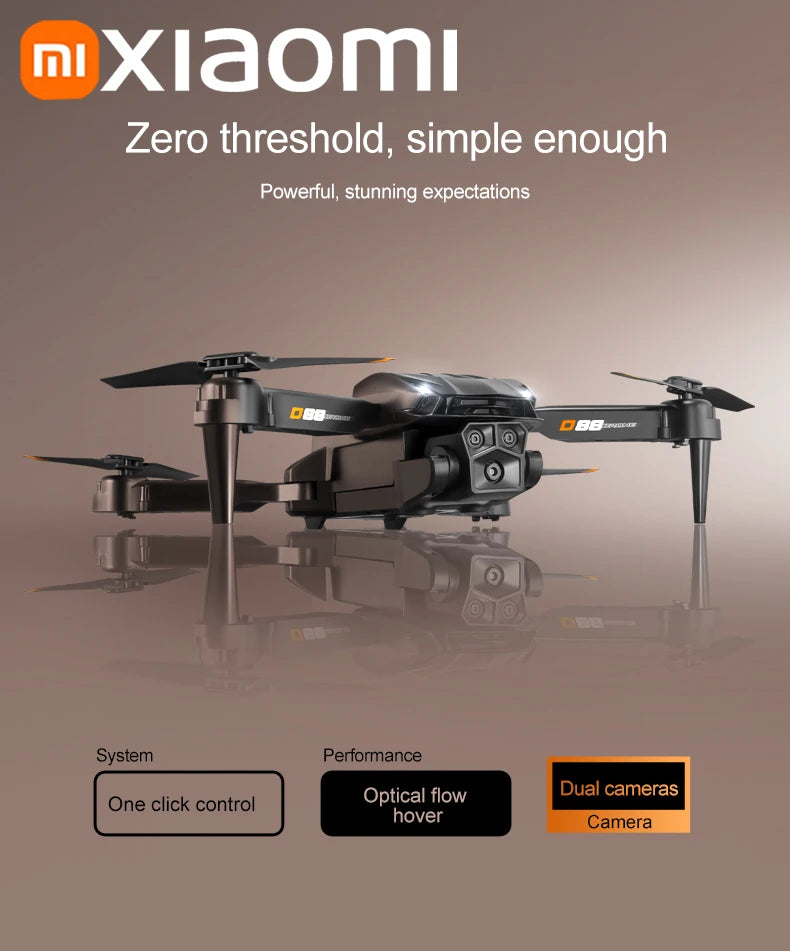 Xiaomi D88 Drone 8K aérien HD double caméra photographie Intelligent évitement d'obstacles moteur sans brosse 5G WIFI GPS retour VR Drone