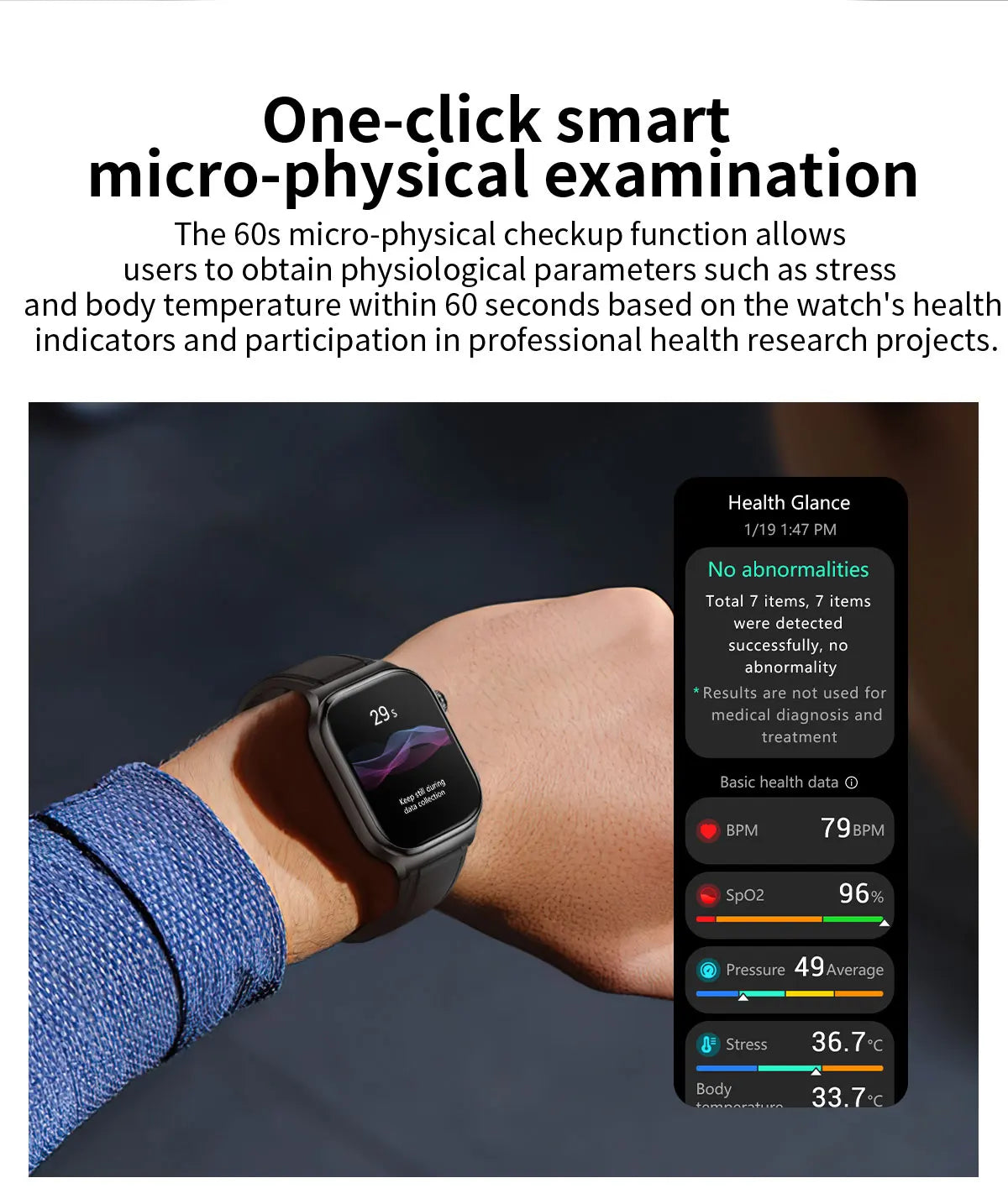 2025 nouvelle montre intelligente 2.04 pouces écran acide urique lipides sanguins composition corporelle cinq détecteurs 650mAh sport HD appel montre intelligente