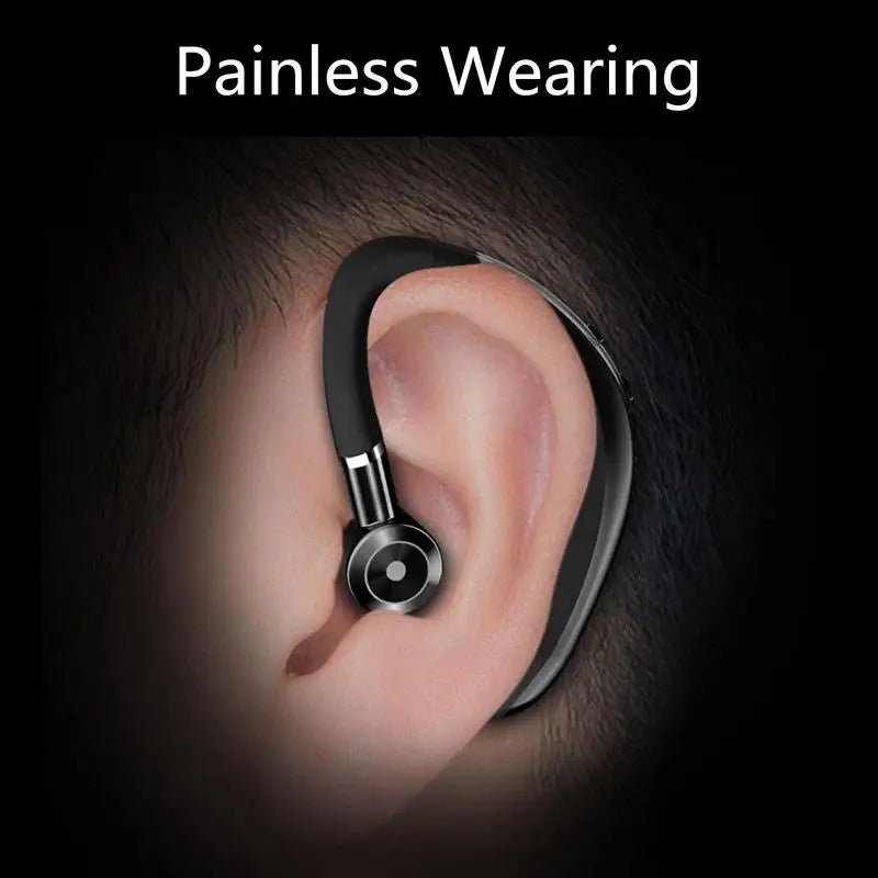 Casque sans fil Bluetooth 5.0 écouteurs HiFi stéréo étanche casque d'affaires écouteur mains libres avec micro pour téléphones intelligents