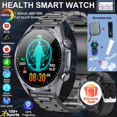 2025 nouvelle montre intelligente hommes pour huawei pression artérielle santé montre CES sommeil pulsé thérapeutique acide urique lipides sanguins graisse corporelle