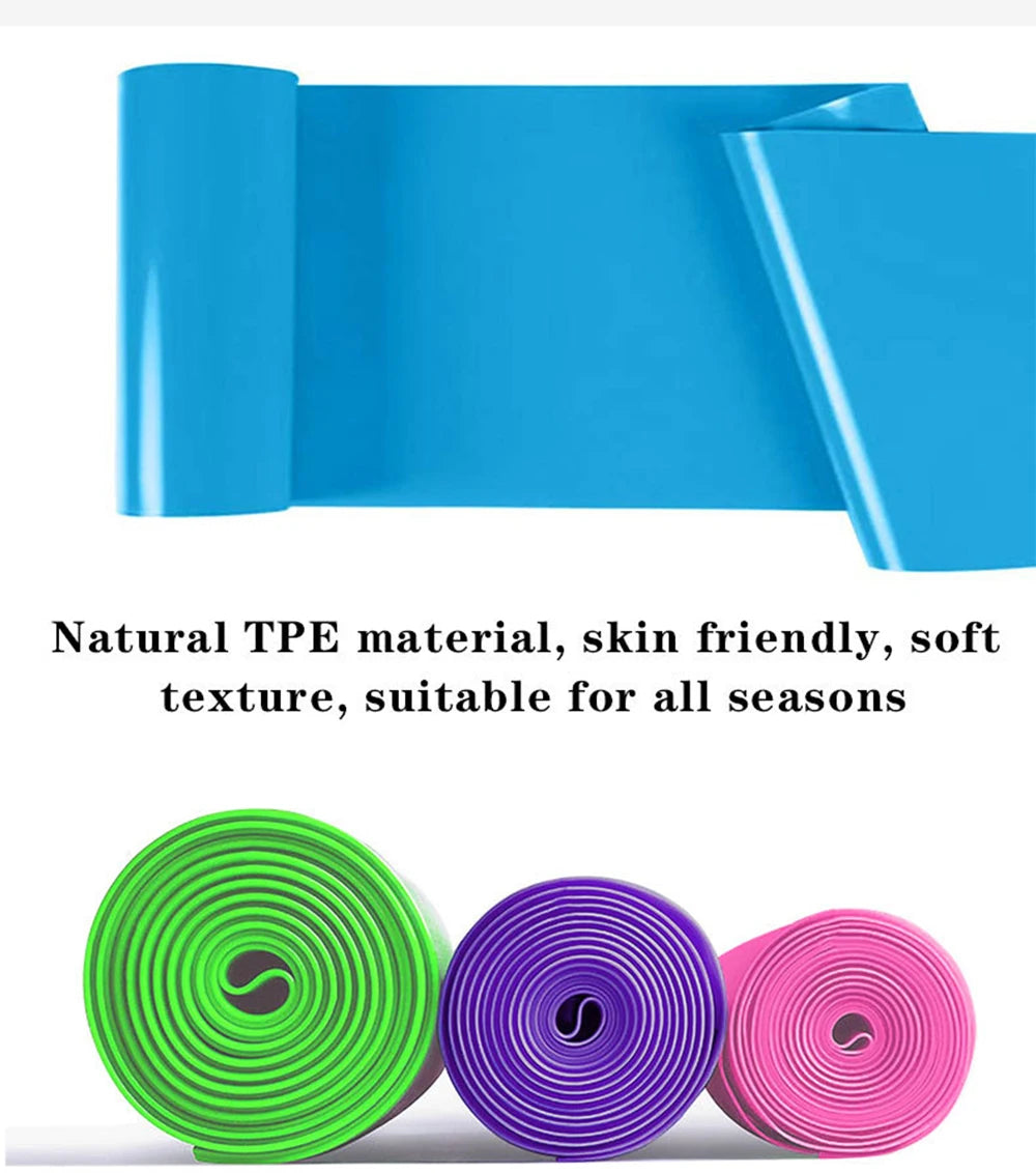 Bandes de résistance Pilates Yoga Sport entraînement Fitness exercice maison gymnastique bande élastique en caoutchouc naturel Latex Yoga accessoires