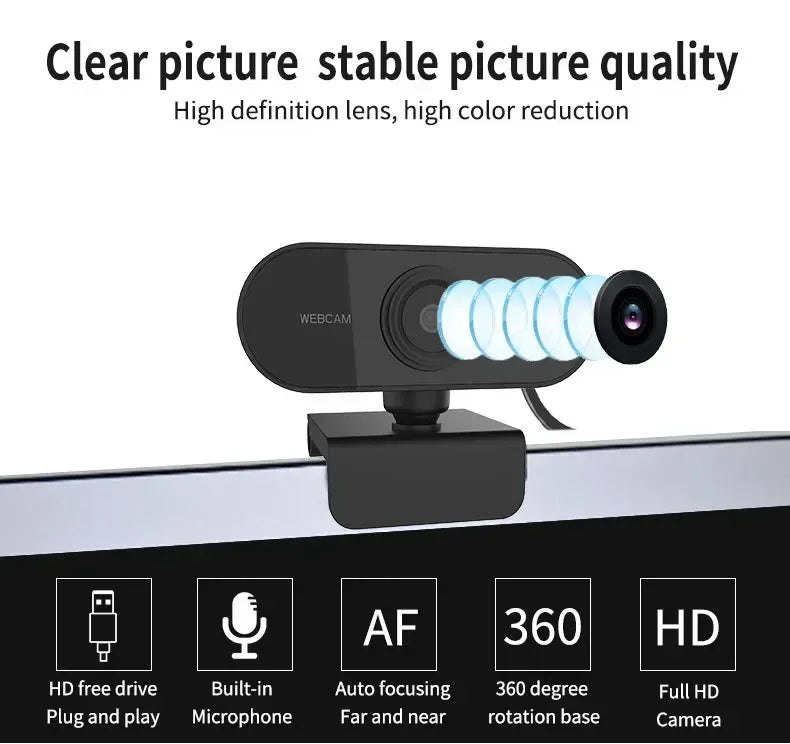 Caméra ordinateur HD USB caméra construite USB réseau caméra Web pour le travail avec trépied de Microphone
