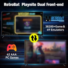 Retrobat & Playnite System HDD Console de jeu rétro pour PS3/PS2/WIIU/WII/Switch/MAME 50 + émulateurs 38293 jeux et 42 jeux PC AAA pour PC