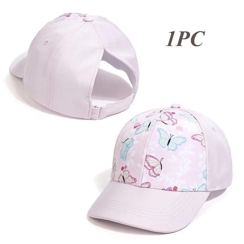 Casquettes de Baseball pour mère et enfant, accessoires d'été pour filles, chapeau de soleil, sport, voyage, pour enfants, réglable 53/56cm