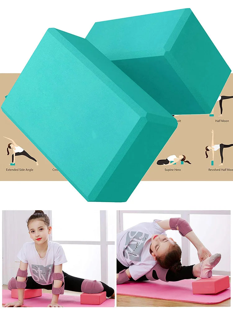 Blocs de Yoga, brique en mousse pour gymnastique, Pilates, exercice d'entraînement, Fitness, traversin, coussin d'étirement, façonnage du corps, Cubes de construction