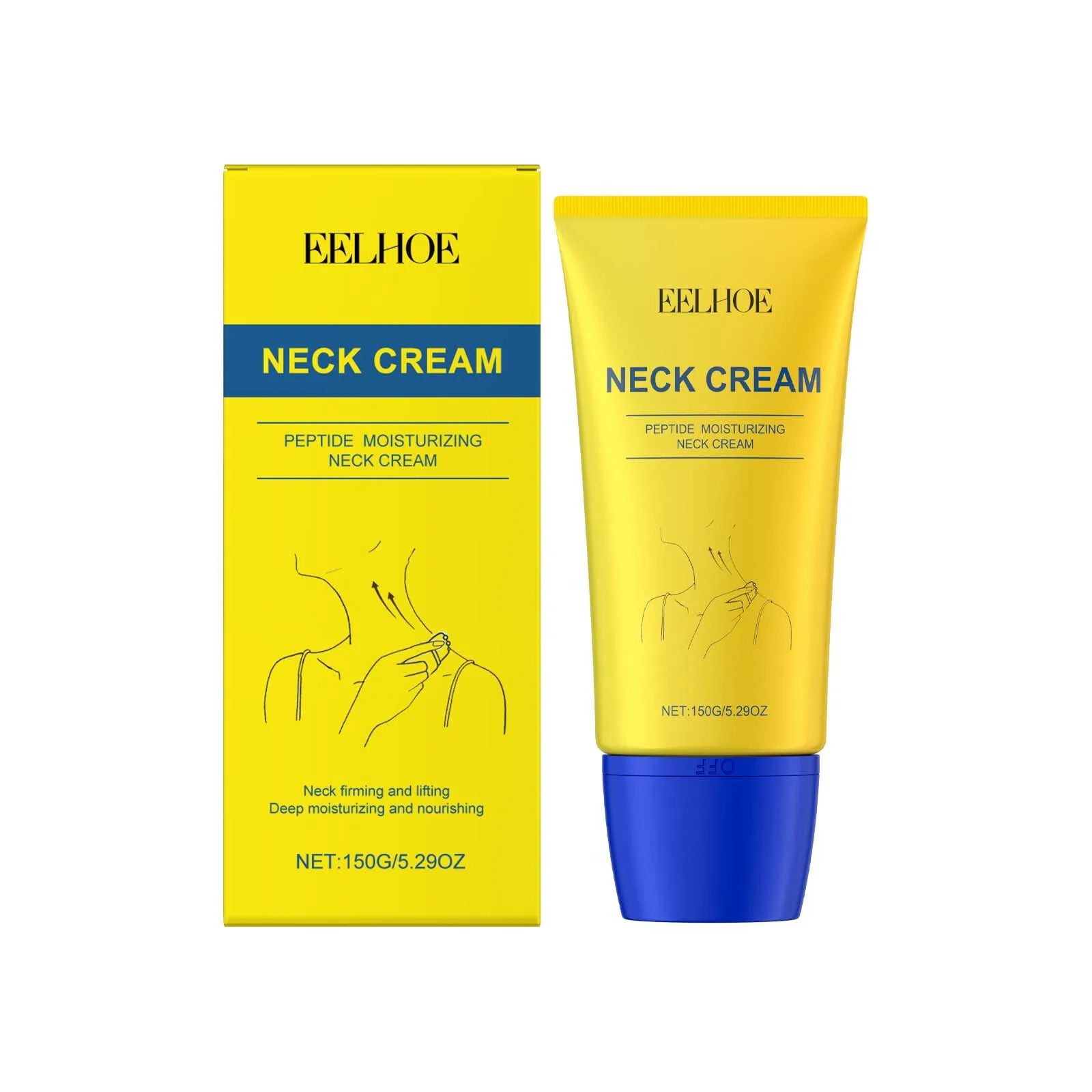 EELHOE crème raffermissante pour le cou Anti-rides élimination contre le vieillissement prévenir l'affaissement crème hydratante Lifting de la peau du cou et du décolleté