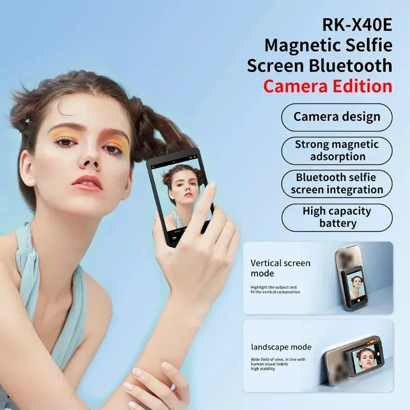 Smartphone moniteur magnétique écran projecteur téléphone caméra arrière Selfie pour Vlog enregistrement vidéo en direct pour Android iPhone