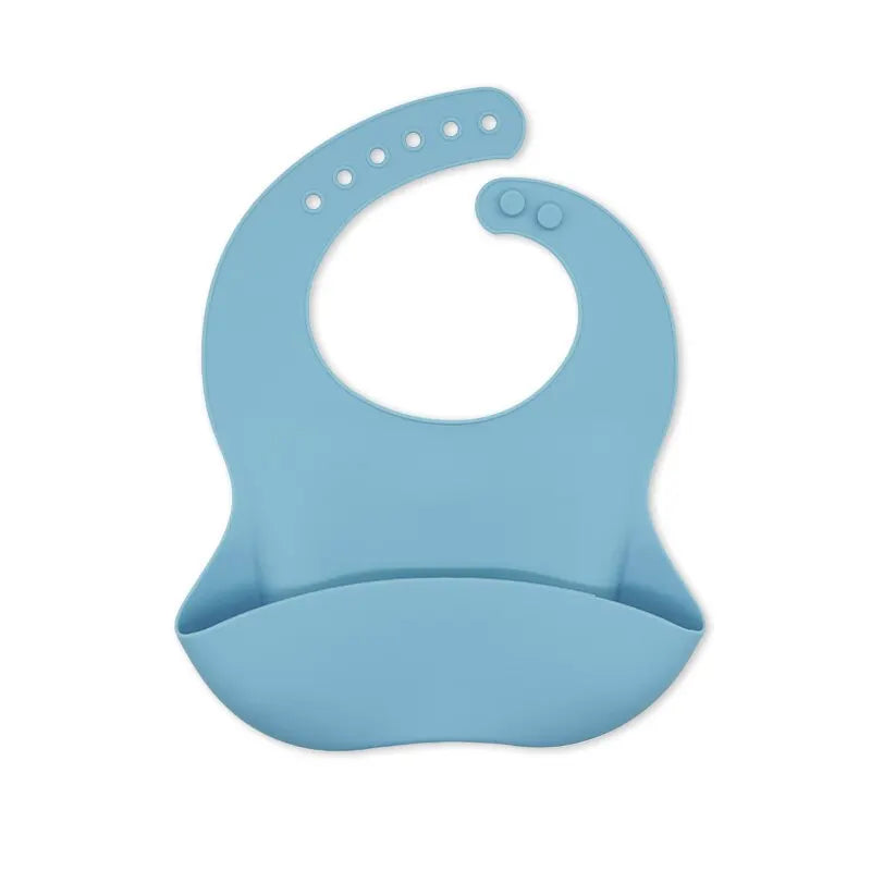 Bavoirs imperméables pour bébé, mignon dessin animé imprimé d'animaux, bavoir pour enfants, fille et garçon, bavoir réglable en Silicone souple, articles d'alimentation pour bébé