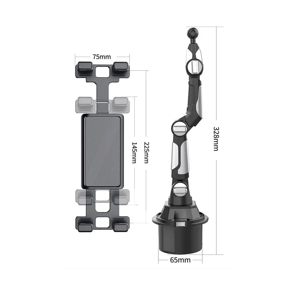 Support de téléphone portable magnétique pour voiture, rotation à 360 degrés, bras réglable, support de verre universel pour tablette et téléphone pour iPad Pro