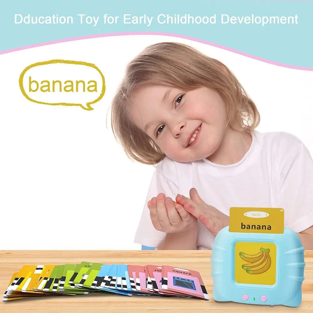 Cartes Flash parlantes d'apprentissage éducatif pour enfants de la maternelle, livre Audio électronique en langue anglaise, jouets pour apprendre les mots anglais