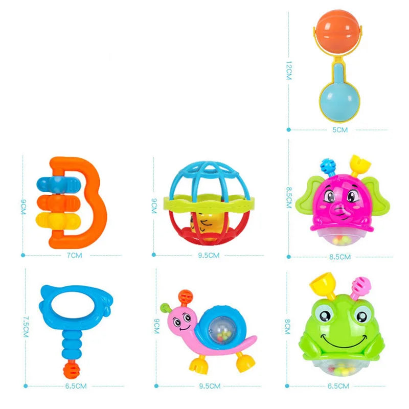 Hochet de développement précoce pour bébés de 0 à 12 mois, jouets de dentition pour nouveau-nés, jeux pour bébés, jouets, hochet de dentition