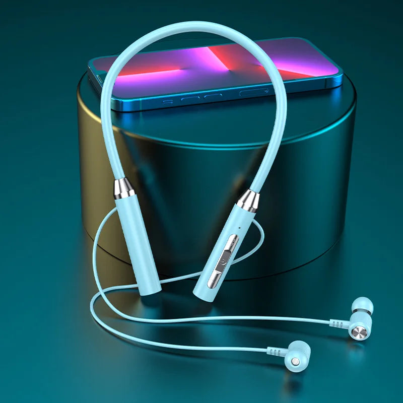 Écouteurs Bluetooth casque sans fil magnétique HIFI Sport tour de cou suspendu au cou TWS écouteurs sans fil Bluetooth casque avec micro