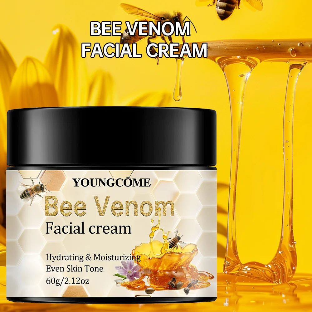 Bee venom cream, soothes redness, repairs damage, strengthens the skin barrier, deeply moisturizes, nourishing body care