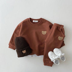Mode enfant en bas âge bébé garçons fille automne vêtements ensembles bébé fille vêtements ensemble enfants sport ours sweat pantalon 2 pièces costumes tenues