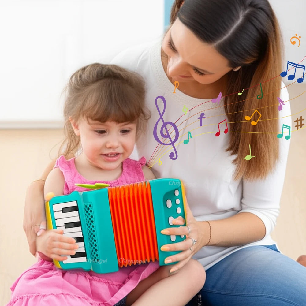 Jouet accordéon pour tout-petits, Instrument de musique, jouets éducatifs, cadeaux de développement d'intérêt musical pour enfants, garçons et filles