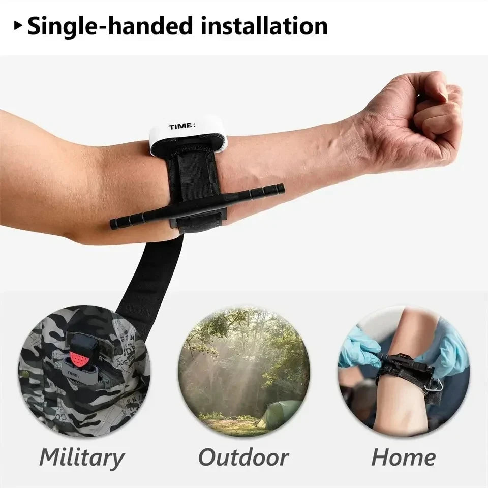 Garrot médical de Combat 65cm/75cm/95cm, garrot tactique militaire d'urgence avec stylo, équipement de Camping de premiers secours
