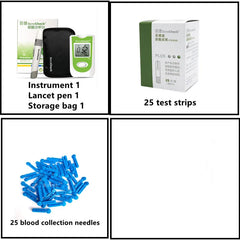 Benecheck-Compteur automatique d'acide urique, bandelettes de test, kit 10ua, 25ua, 10/25 pièces