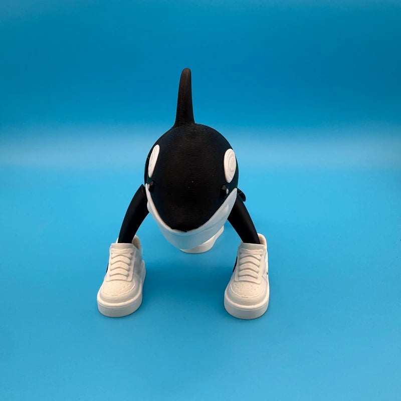 Figurines d'animaux cerveau italien Ai Tralalero Tralala, décor de bureau, ornements à collectionner, modèles d'animaux magiques