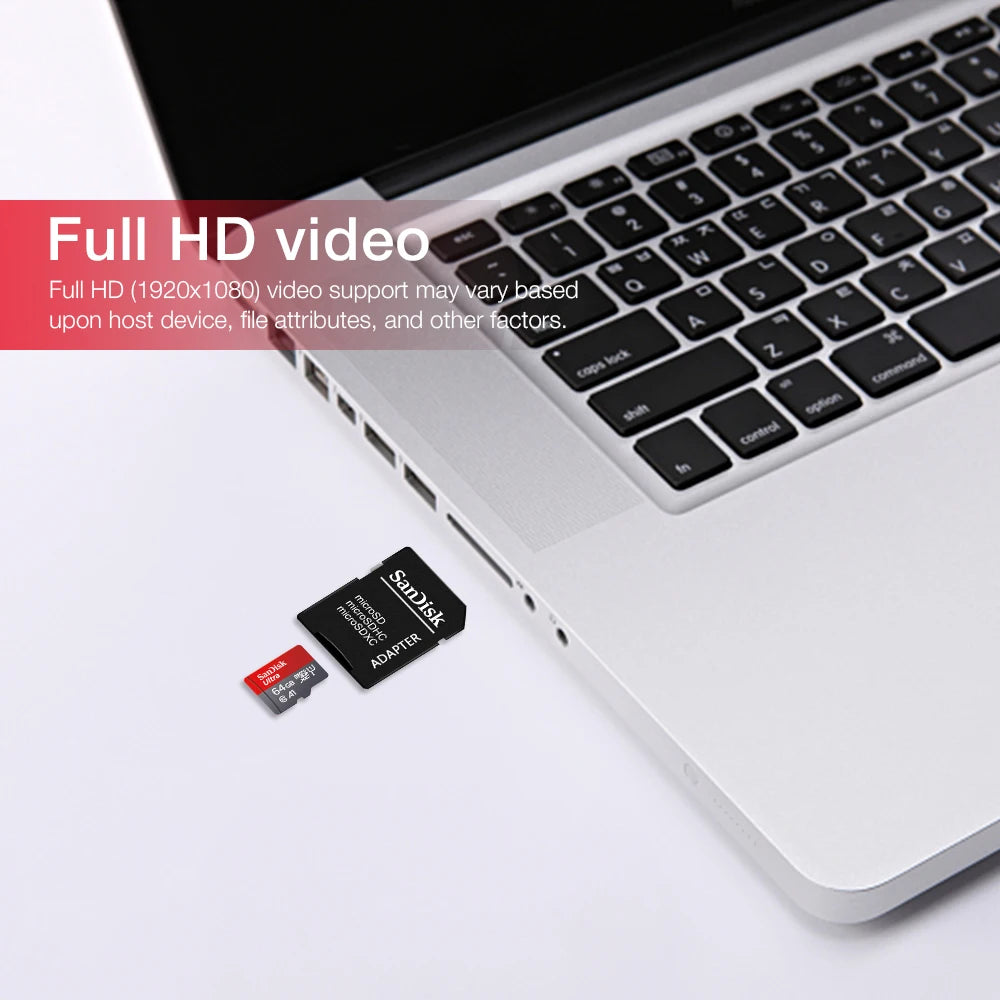 Sandisk carte Micro SD Ultra 32G 64G 256G carte mémoire 1 to C 10 512G Original 128G carte Flash Trans pour Smartphone bureau Nintend