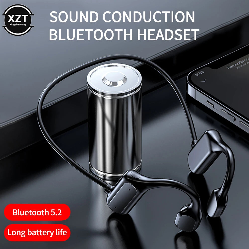 Écouteurs sans fil étanches avec microphone, casque Bluetooth 5.0, équipement audio Sophia Conducting, stéréo, OpenEAR, sports de plein air, BL09