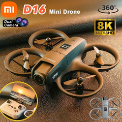 Xiaomi D16 Drone 8K HD double caméra réglable électriquement débit optique évitement d'obstacles quadrirotor télécommandé 15000M