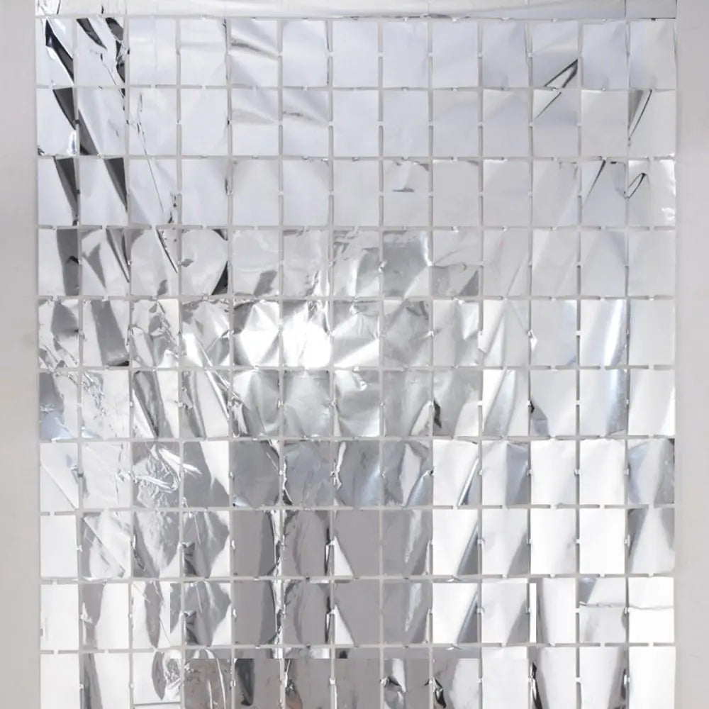 Luxury Wall Backdrop Curtain for Decoration by ix, Square Sequin Panel