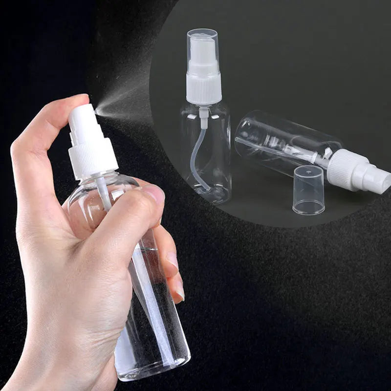 Flcopropriété pulvérisateur en plastique africain transparent, vaporisateur, liquide HI, accessoires de voyage, quotidien, 20 ml, 30 ml, 50 ml, 100ml
