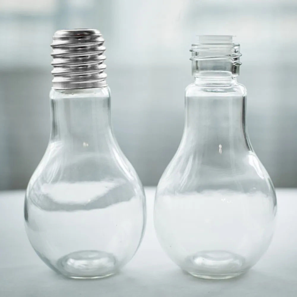 Bouteille d'eau créative d'été, petite gourde mignonne, à la mode, ampoule de jus de lait, anti-fuite, bouteilles portables mignonnes