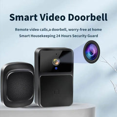 Caméra de sonnette vidéo Wi-Fi, interphone bidirectionnel, changement de voix pour la maison, vision nocturne HD, sans fil, batterie de sécurité intelligente, sonnette de porte