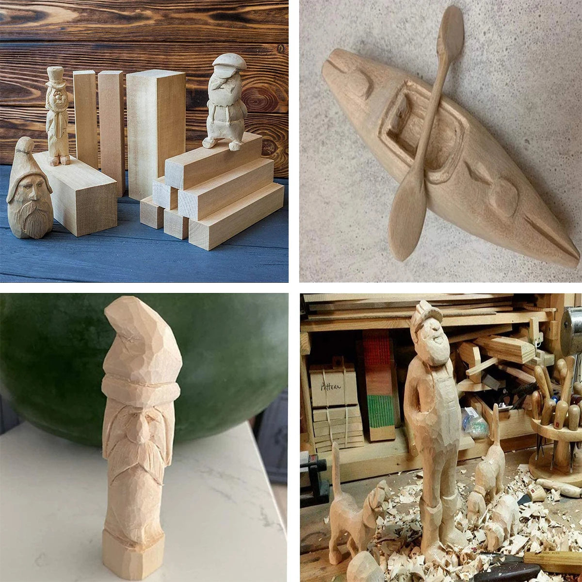 Bloc de sculpture en tilleul, 6/10/50 pièces, liège naturel, artisanat en bois, fournitures d'art de sculpture portables adaptées aux débutants/amoureux artisanaux
