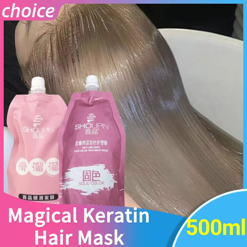 Masque capillaire magique à la kératine pour cheveux maltés, 5 secondes, répare les cheveux crépus endommagés, lissant, nourrir, lisser, soins capillaires