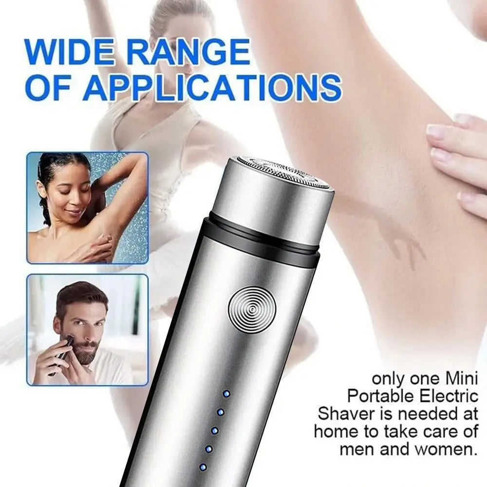 Mini rasoir électrique étanche pour hommes et femmes, rasoir de voiture aste par USB, faible bruit, support et utilisation à sec