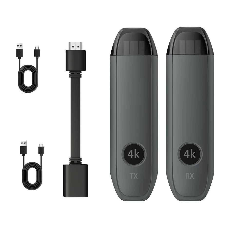 Émetteur et récepteur HDMI sans fil, entrée de décodage 4K, sortie 4K @ 30Hz, Plug & Play à latence ultra-faible pour les jeux, le cinéma maison