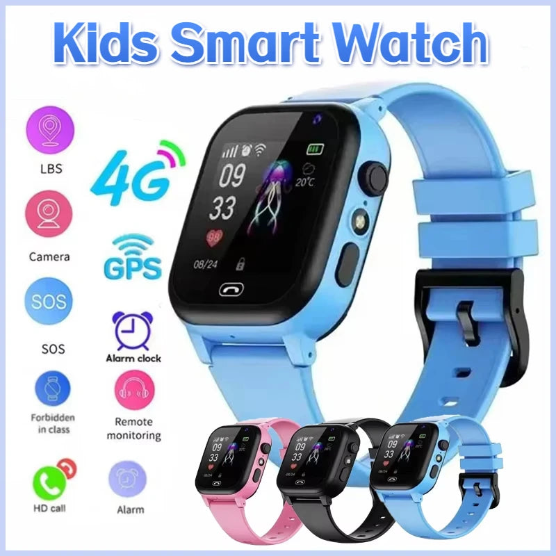 Enfants 4G montre intelligente SOS GPS localisation carte Sim appel enfant montre intelligente caméra montre étanche pour IOS Android garçons filles présent
