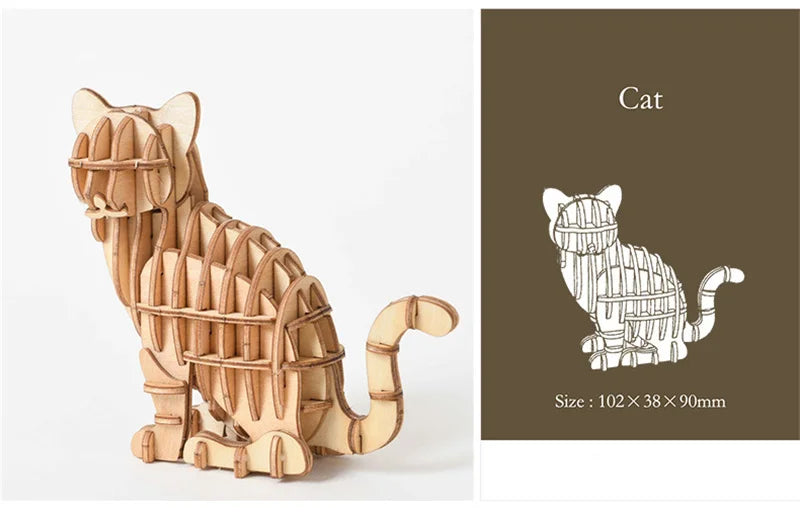 Puzzle 3D en bois, modèle de jouet mécanique fait à la main, jeu de construction, à assembler, modèle de bateau, ornement, cadeau de noël, 1 pièce