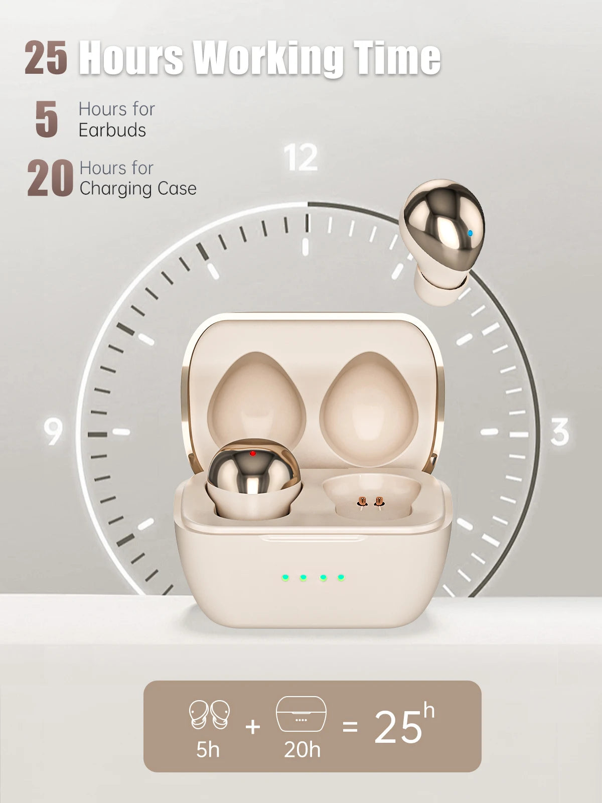 Écouteurs intra-auriculaires sans fil Bluetooth TWS, casque Invisible, HiFi, basses profondes, oreillettes de sommeil avec micro HD, pour IPhone Xiaomi