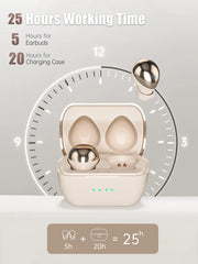 Écouteurs intra-auriculaires sans fil Bluetooth TWS, casque Invisible, HiFi, basses profondes, oreillettes de sommeil avec micro HD, pour IPhone Xiaomi
